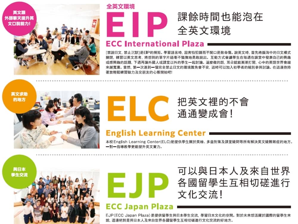 大阪 ECC College Group 專業課程