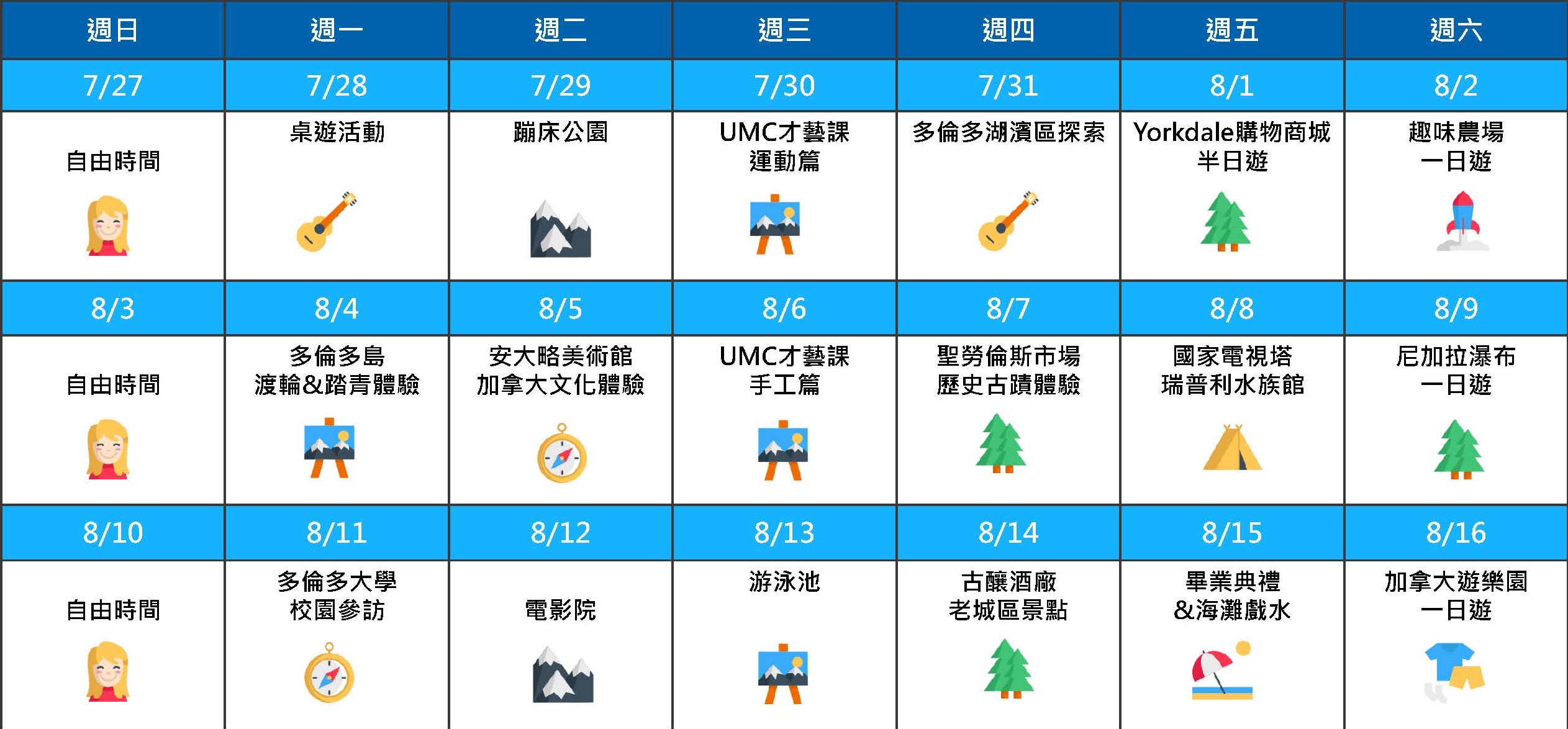 (1人成行) 2025 UMC加拿大多倫多青少年夏令營