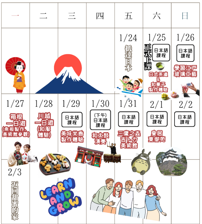 日本 2025 冬季課程 東京 新宿御苑學院