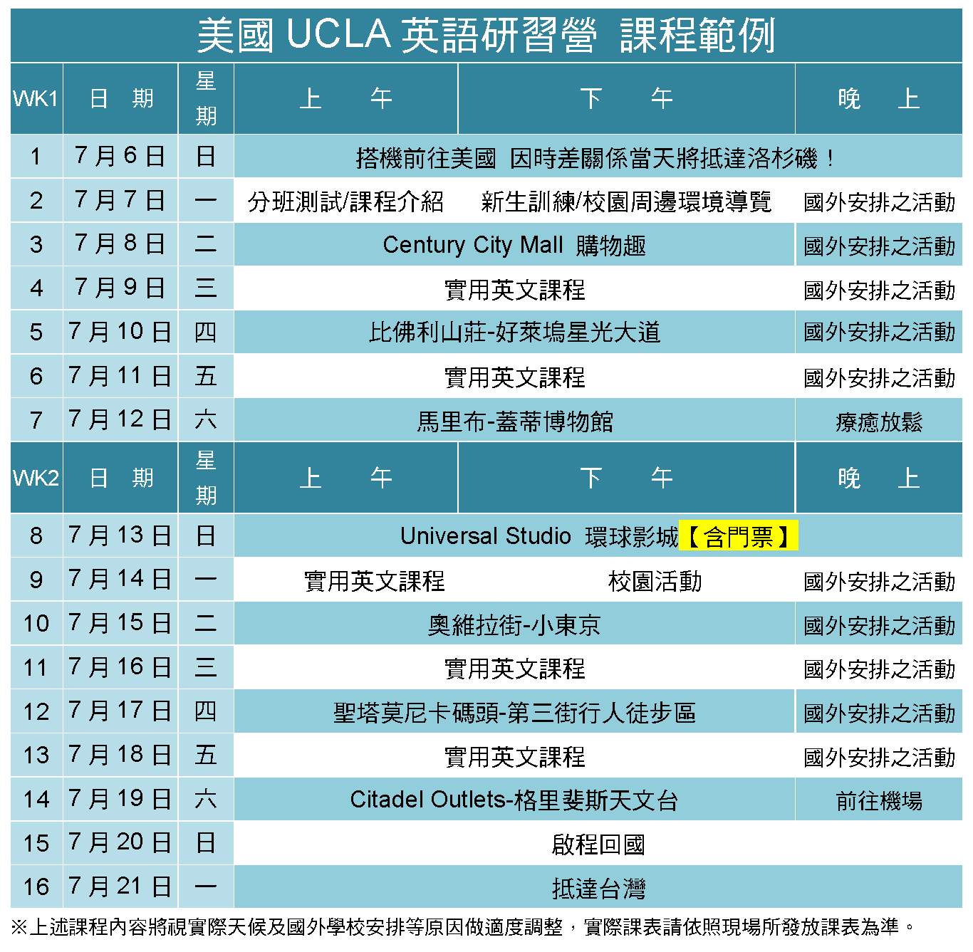 SEC協益 美國遊學團 暑期夏令營