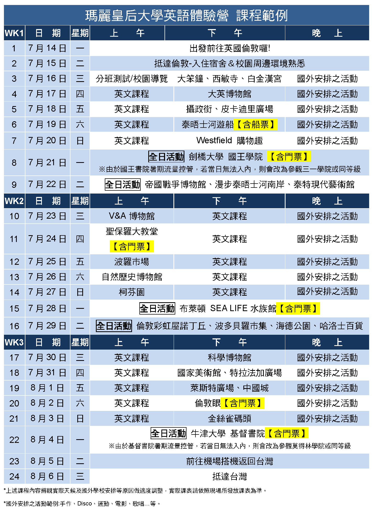 SEC協益 英國遊學團 暑期夏令營